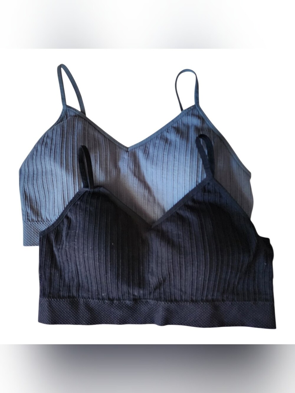 Pack of 2 Sport Bra Size L black and blue